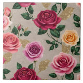 Rose Linen Beautiful Trendy Collection Fliese (Vorderseite)