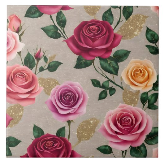 Rose Linen Beautiful Trendy Collection Fliese (Vorderseite)