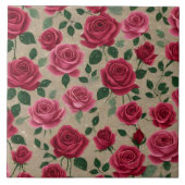 Rose Linen Schöne moderne Sammlung Fliese (Vorderseite)