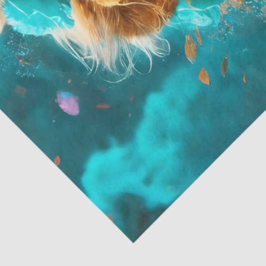 Rose Lion King Tissue Paper Seidenpapier (Ausschnitt)