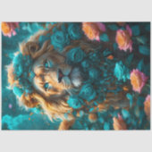Rose Lion King Tissue Paper Seidenpapier (Vorderseite)
