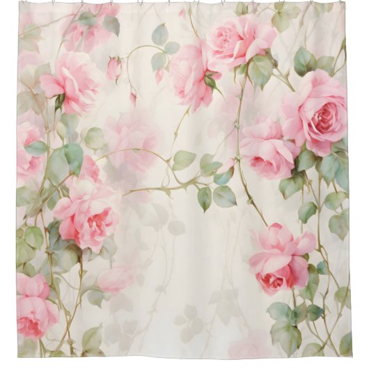 Rose Locarno Duschvorhang (Vorderseite)