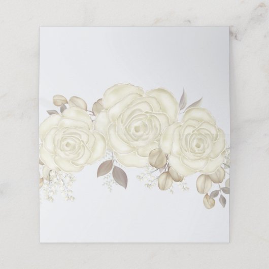 Rose Locarno Platzkarte (Außenseite Aufgefaltet)