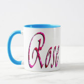 Rose Logo für weibliche Namen, Tasse (Links)