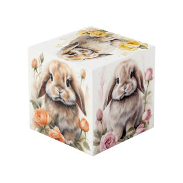 Rose Lop Eared Bunny Rabbits Würfel