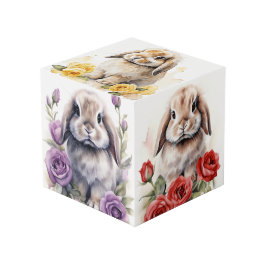 Rose Lop Eared Bunny Rabbits Würfel