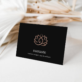 Rose-Lotus-Blume-Logo-Mitteilungskarten