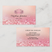 Rose-Lotus-Blume Visitenkarte (Vorne/Hinten)