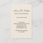 *~* Rose Lotus Herz Nirvana Yoga Massage Reiki Visitenkarte (Rückseite)