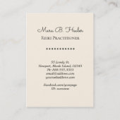 *~* Rose Lotus Herz Reiki Nirvana Yoga Massage Visitenkarte (Rückseite)