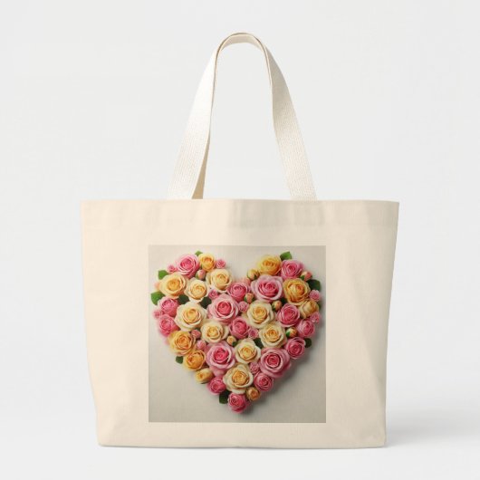 Rose Love Brautparty-Tasche Jumbo Stoffbeutel (Vorne)