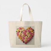 Rose Love Bridal Party Tote Bag Jumbo Stoffbeutel (Rückseite)