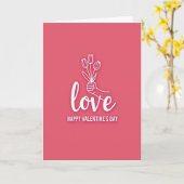 Rose Love Minimalist Card Karte (Gelbe Blume)