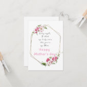 Rose Lover Flat Grußkarte Karte (Vorderseite/Rückseite Beispiel)