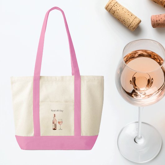 Rosé Lover Tote Tasche mit Funny Sprichwort