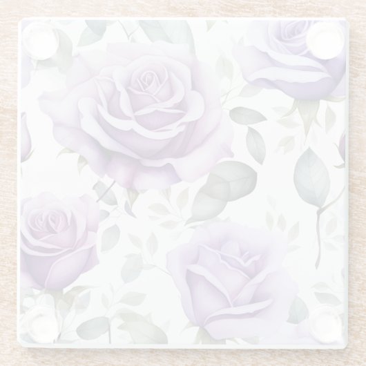 Rose Lovers Violet Glasuntersetzer (Rückseite)