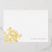 Rose Luxe Personal Stationery Folieneinladung (Vorderseite)