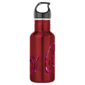 Rose, Mädchenname, Logo, wiederverwendbare Wasserf Trinkflasche (Vorderseite)