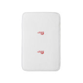 Rose Madder, Blumendesign von Thunderbird Badematte (Vorderseite Vertikal)