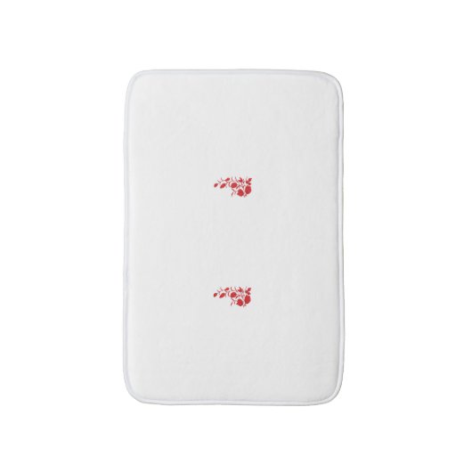 Rose Madder, Blumendesign von Thunderbird Badematte (Vorderseite Vertikal)