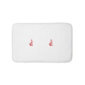 Rose Madder, Blumendesign von Thunderbird Badematte (Vorderseite)