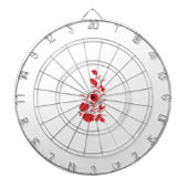 Rose Madder, Blumendesign von Thunderbird Dartscheibe (vorne)