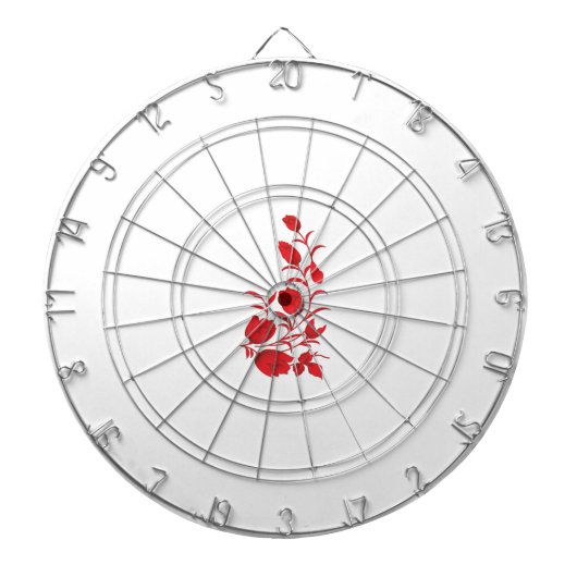 Rose Madder, Blumendesign von Thunderbird Dartscheibe (vorne)