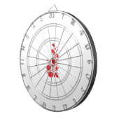 Rose Madder, Blumendesign von Thunderbird Dartscheibe (Vorderseite rechts)