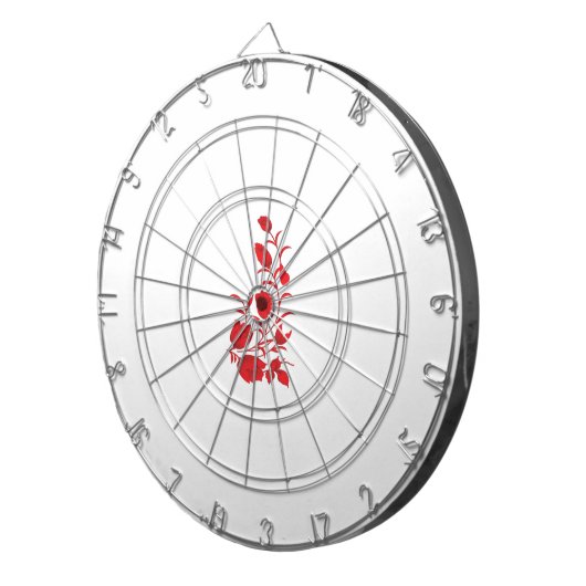 Rose Madder, Blumendesign von Thunderbird Dartscheibe (Vorderseite rechts)