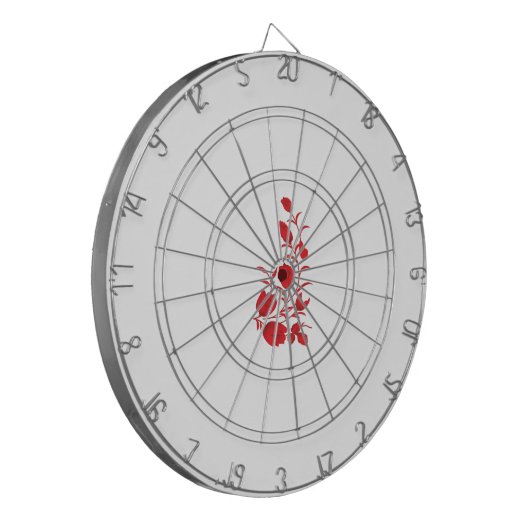 Rose Madder, Blumendesign von Thunderbird Dartscheibe (Vorderseite Links)