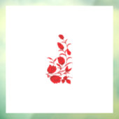 Rose Madder, Blumendesign von Thunderbird Fensteraufkleber (Blatt 3)