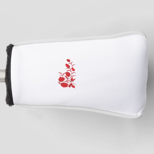 Rose Madder, Blumendesign von Thunderbird Golf Headcover (Vorderseite)