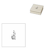 Rose Madder, Blumendesign von Thunderbird Gummistempel (Stempel)