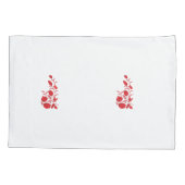 Rose Madder, Blumendesign von Thunderbird Kissenbezug (Rückseite)