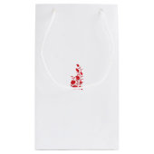 Rose Madder, Blumendesign von Thunderbird Kleine Geschenktüte (Rückseite)