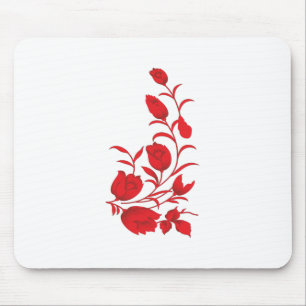 Rose Madder, Blumendesign von Thunderbird Mousepad