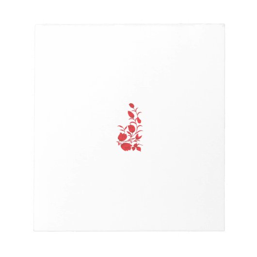 Rose Madder, Blumendesign von Thunderbird Notizblock (Vorderseite)