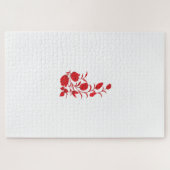 Rose Madder, Blumendesign von Thunderbird Puzzle (Horizontal)