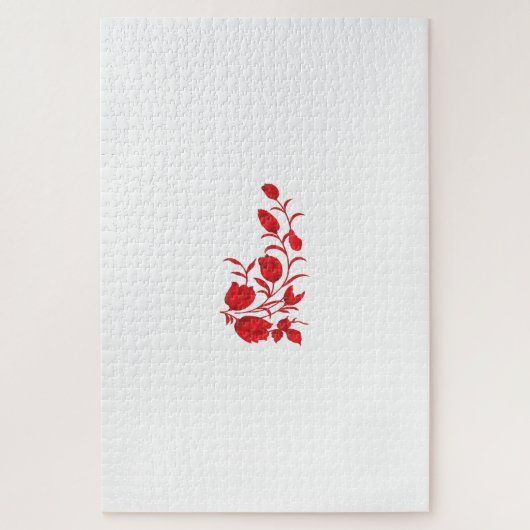 Rose Madder, Blumendesign von Thunderbird Puzzle (Vertikal)