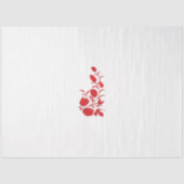 Rose Madder, Blumendesign von Thunderbird Seidenpapier (Vorderseite)