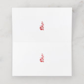 Rose Madder, Blumendesign von Thunderbird Terminkarte (Innenseite Aufgefaltet)