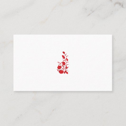 Rose Madder, Blumendesign von Thunderbird Terminkarte (Vorderseite)