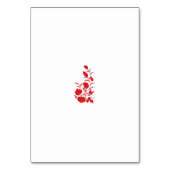 Rose Madder, Blumendesign von Thunderbird Tischnummer (Vorderseite)