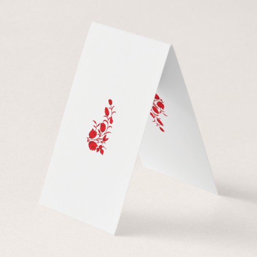 Rose Madder, Blumendesign von Thunderbird Visitenkarten (Rückseite)