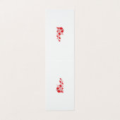 Rose Madder, Blumendesign von Thunderbird Visitenkarten (Außenseite Aufgefaltet)