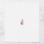 Rose Madder, Blumendesign von Thunderbird Weinetikett (Einzelnes Label)