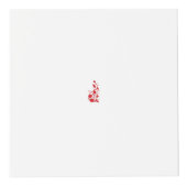 Rose Madder, Blumendesign von Thunderbird Würfel (Vorderseite)