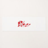 Rose Madder, Blumendesign von Thunderbird Yogamatte (Rückseite (Horizontal))