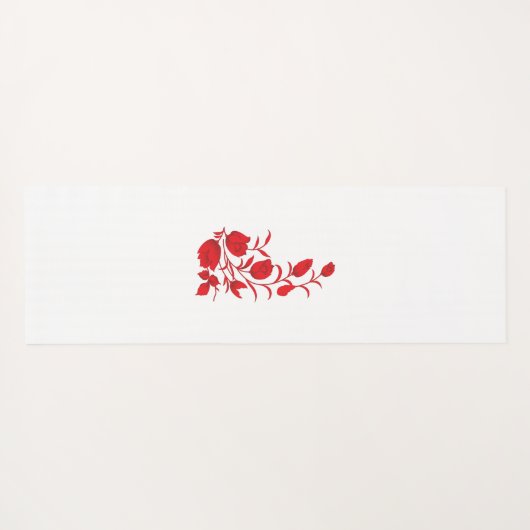 Rose Madder, Blumendesign von Thunderbird Yogamatte (Rückseite (Horizontal))