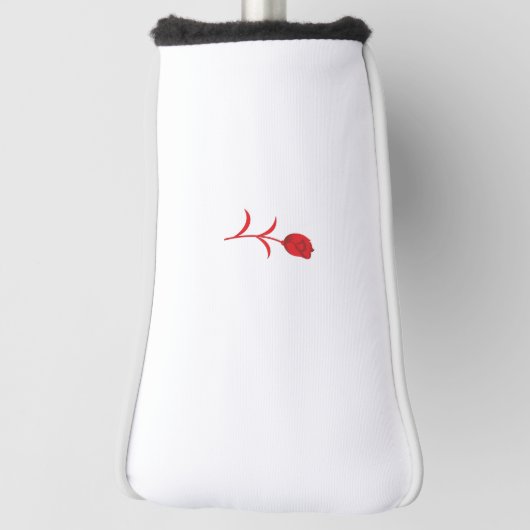 Rose Madder, Lava Red, Blumendesign Golf Headcover (Rotieren 90)